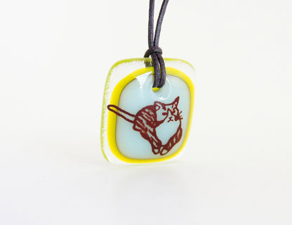 Striped Cat Necklace