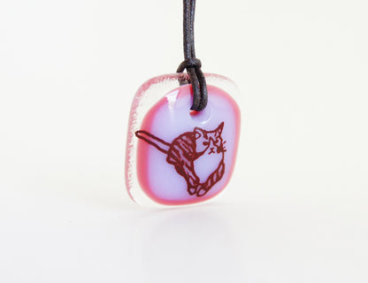 Striped Cat Necklace