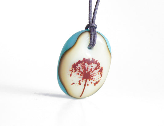 Dandelion Puff Ball Necklace