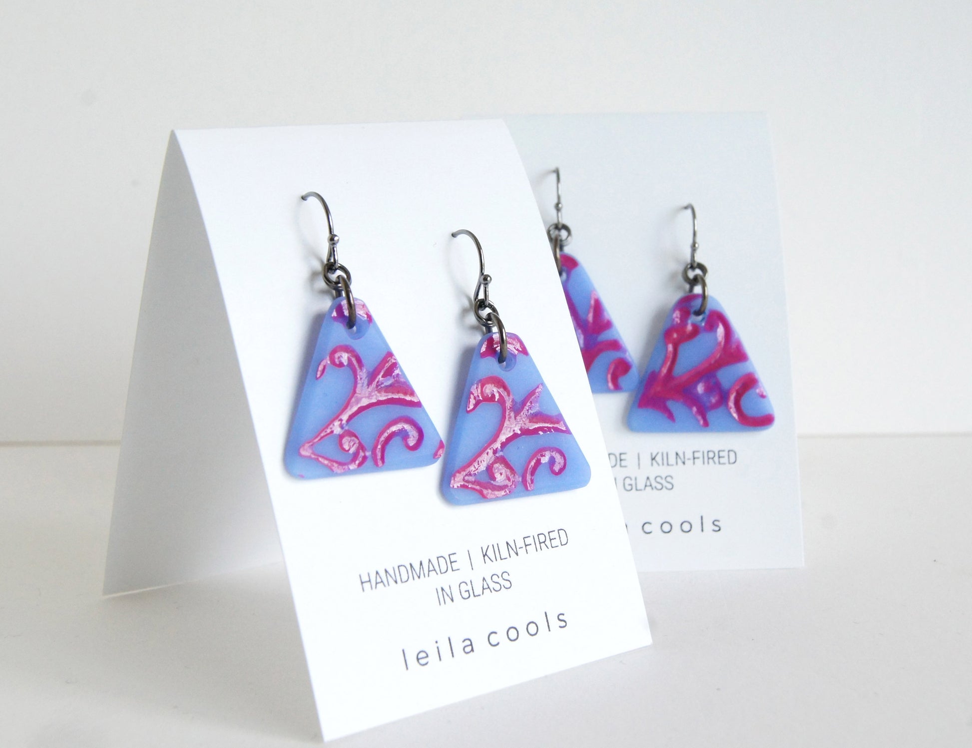 colorful handmade statement earrings