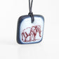 Elephant pendant necklace by Leila Cools. 