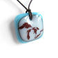 Great Lakes Necklace in aqua blue. 