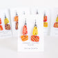 Mismatched Earrings Yellow Orange Red #11