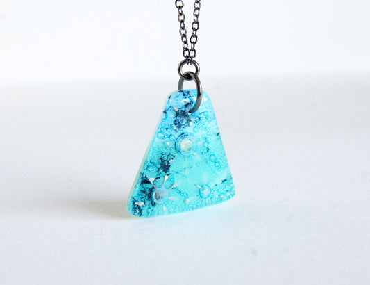 Glass Pendant Necklace #15