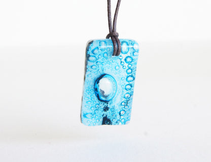 Glass Pendant Necklace #17