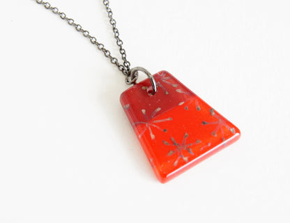 Glass Pendant Necklace #18