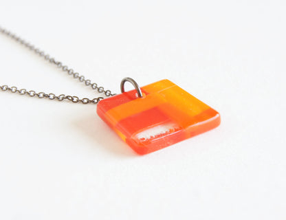 Glass Pendant Necklace #3