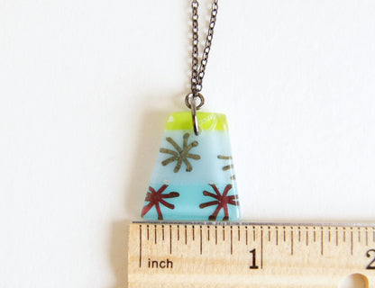 Glass Pendant Necklace #4