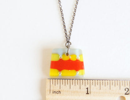 Glass Pendant Necklace #6