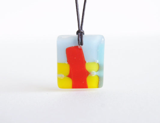 Glass Pendant Necklace #12