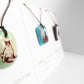 Kiln-fired glass jewellery made in Canada by Leila Cools. 