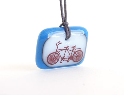 Tandem Bicycle Necklace